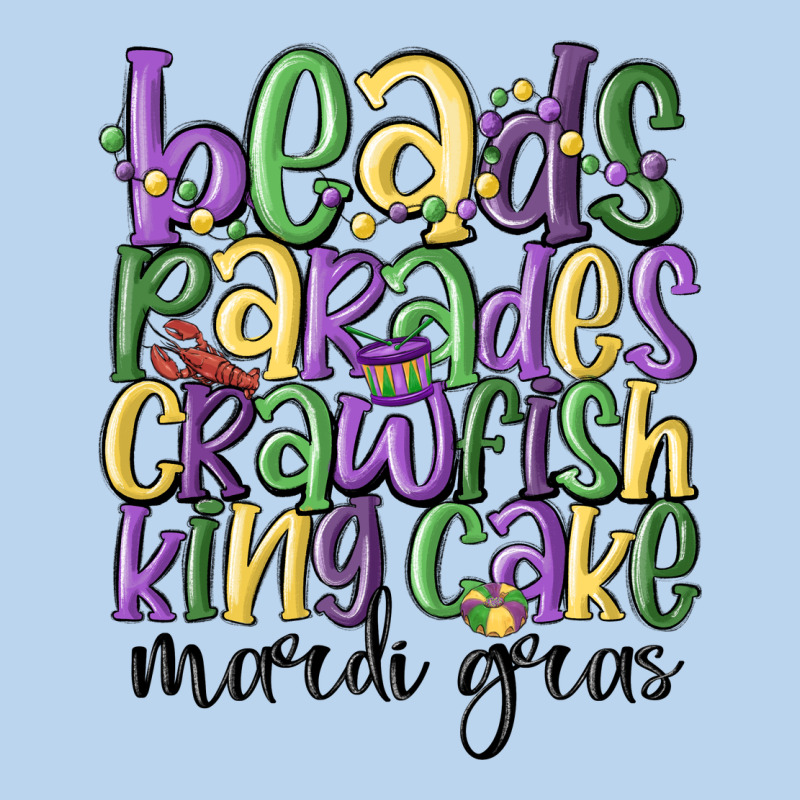 Beads Parades Crawfish King Cake Mardi Gras Classic Tee by MaliasSmallBusiness | Teevron