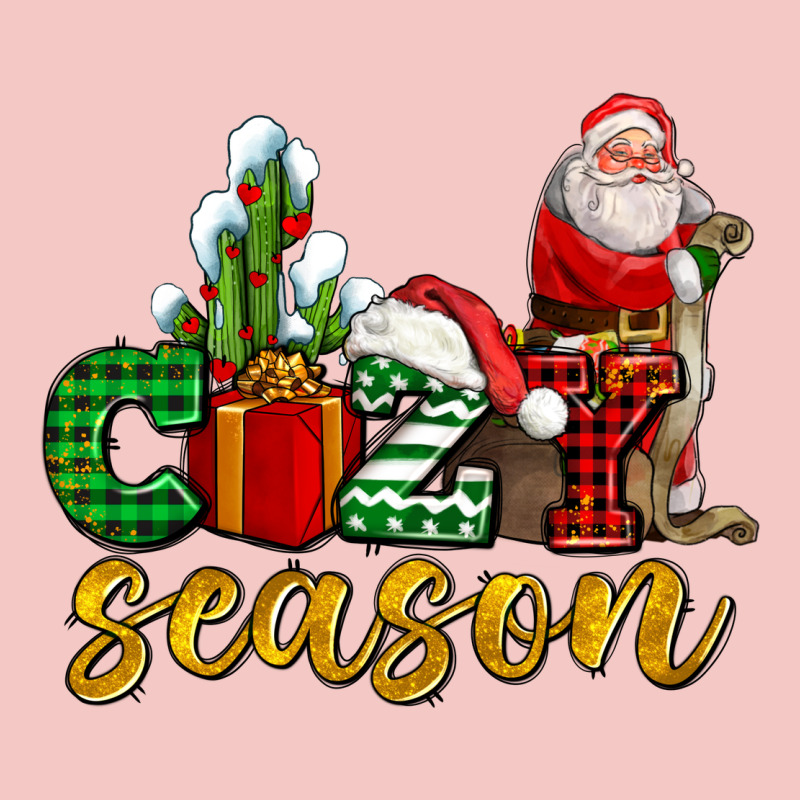 Cozy Season With Santa Christmas Tree Cactus And Gift Urban Heavy Tee by AdoDesignShop | Teevron