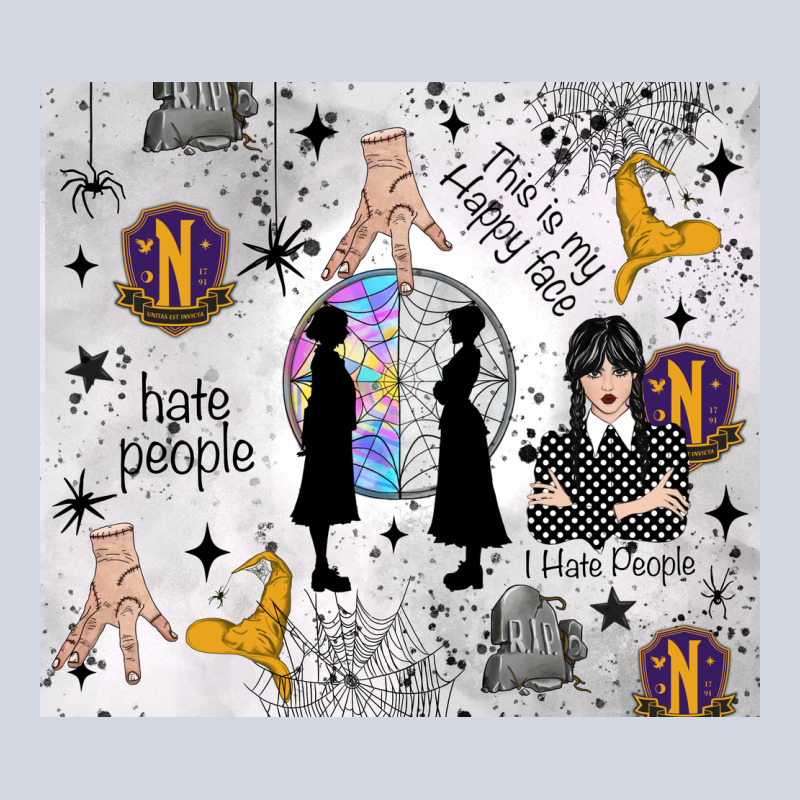 Gothic Girl And Colorful Girl Premium Sweatshirt by TumblerDesignByShophia | Teevron