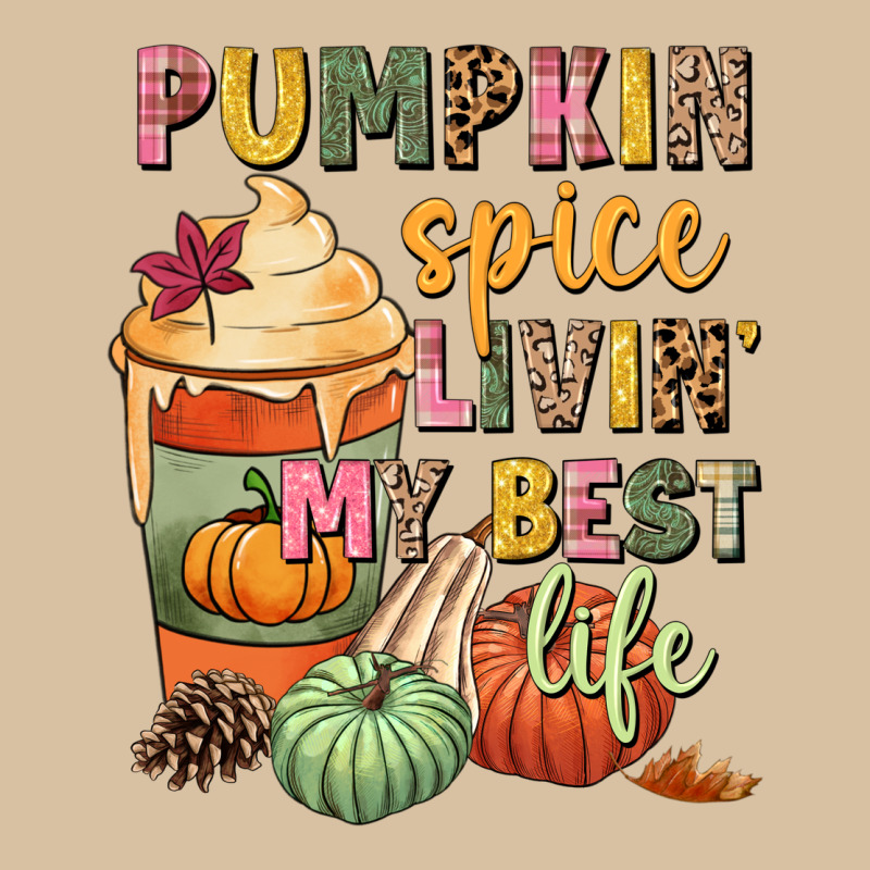 Pumpkin Spice Livin' My Best Life Heavyweight Hoodie by NancyCooperArtShop | Teevron