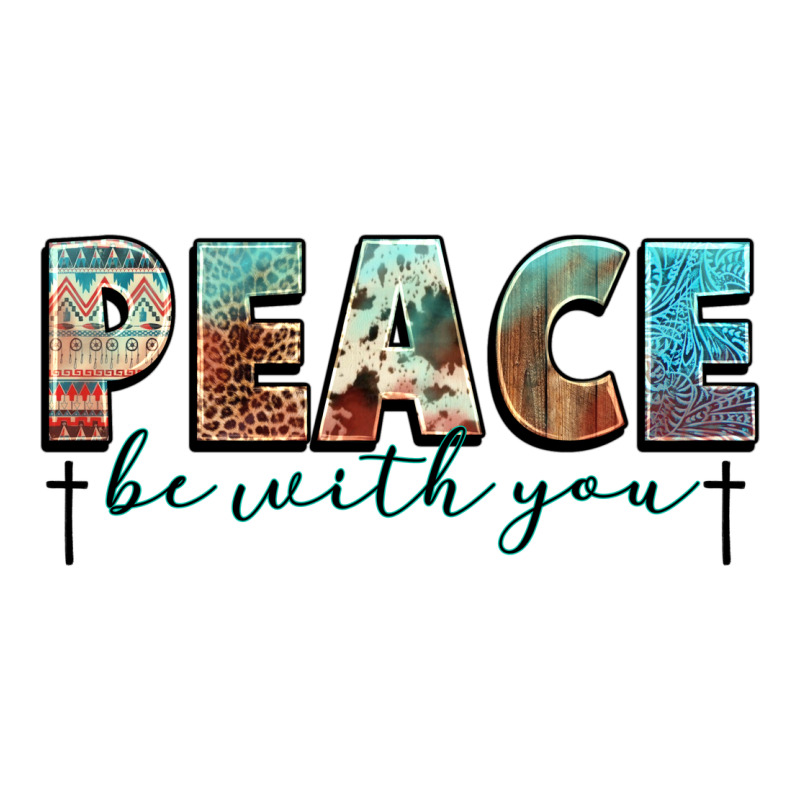 Peace Be With You Cross Long Sleeve Tee by NancyCooperArtShop | Teevron