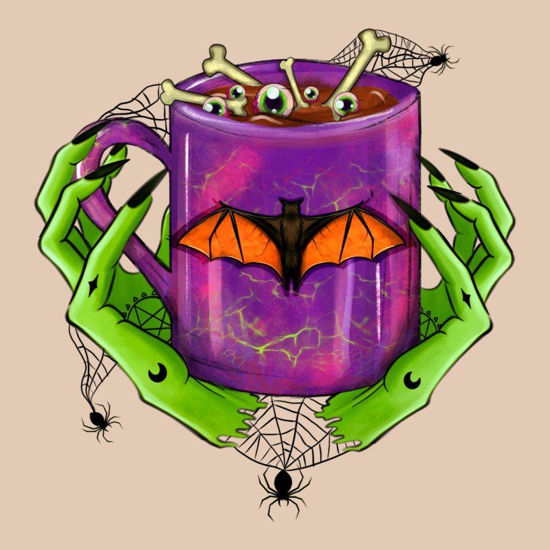 Halloween Coffee Cup With Hands Urban Hoodie by FaDigitalArtStudio | Teevron