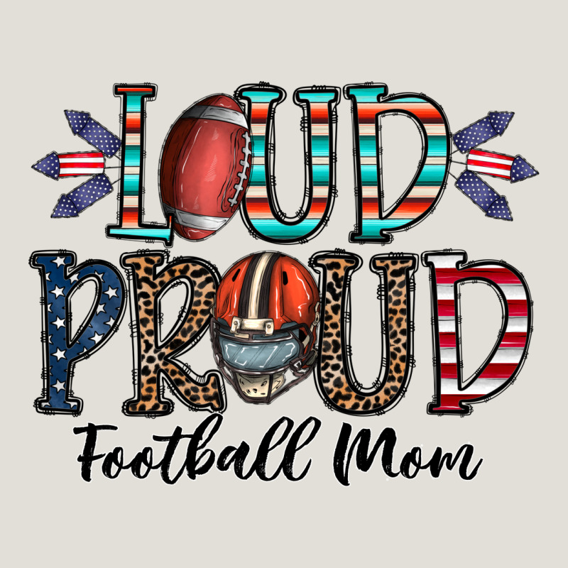 Loud Proud Football Mom Heavy Core Tee by CowhideDigitalArt | Teevron