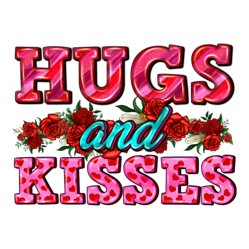 Hugs And Kisses Valentines Premium Tee by AdoDesignShop | Teevron