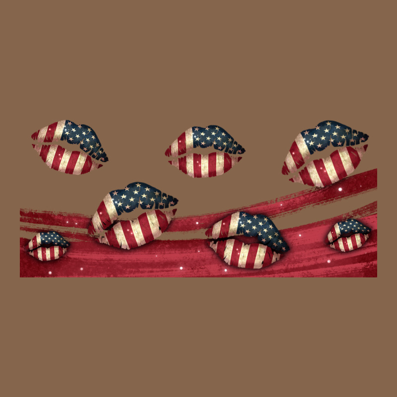 American Flag Lips 16oz Libbey Cup Premium Tee by HRA Design Shop | Teevron