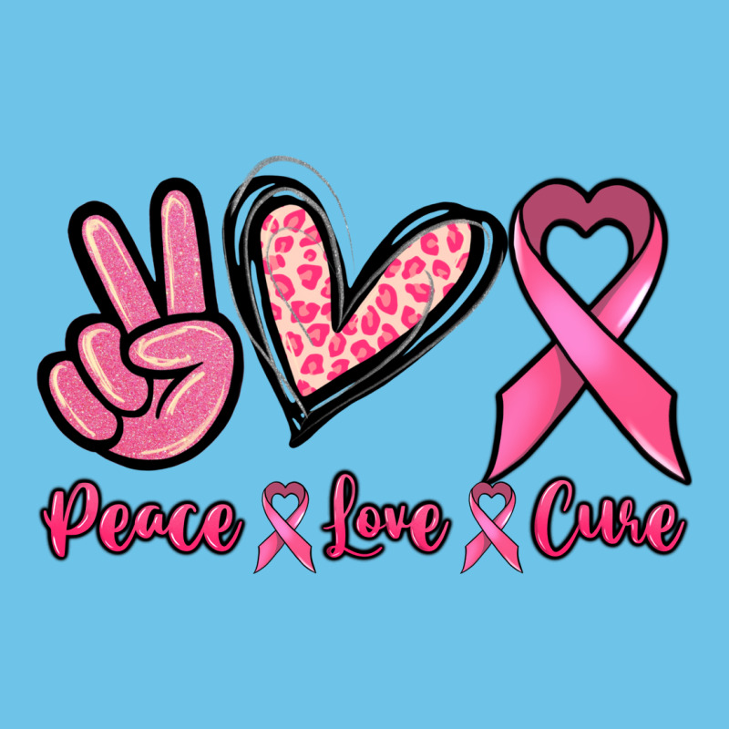 Peace Love Cure Cancer Awareness Premium Sweatshirt by HowdyJamesFarm | Teevron
