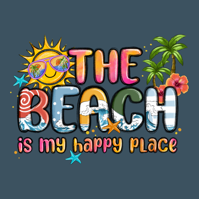 The Beach Is My Happy Place Urban Heavy Tee by MaliasSmallBusiness | Teevron