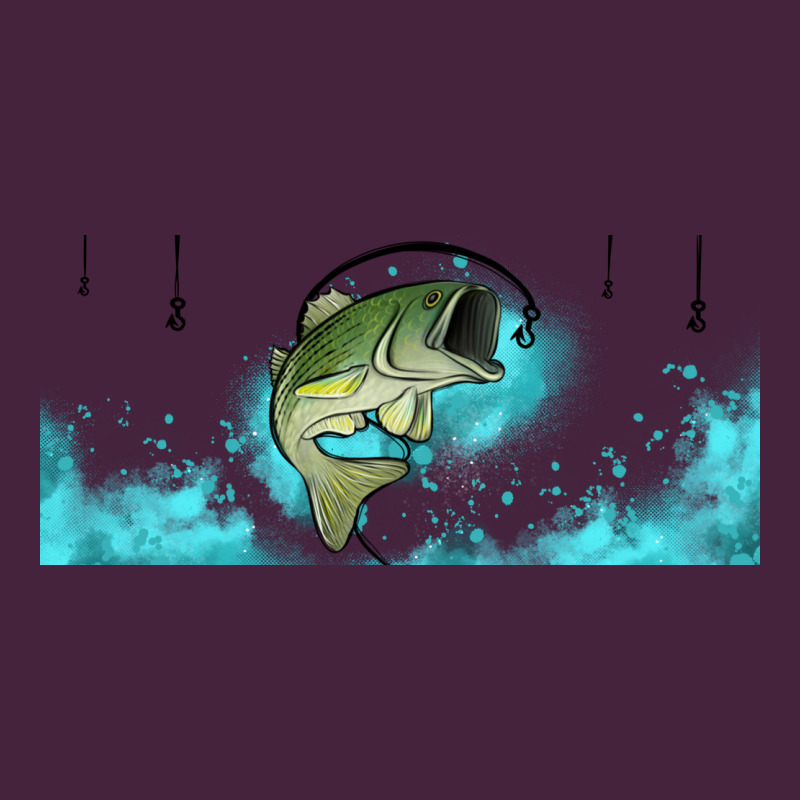 Jumping Bass Fishing 16oz Libbey Cup Premium Tee by HRA Design Shop | Teevron