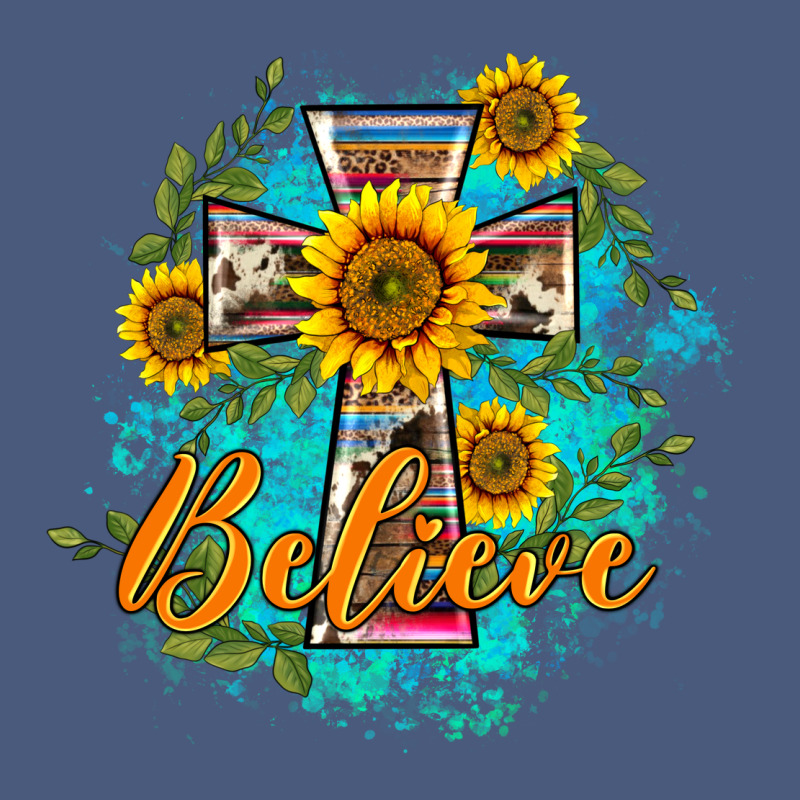 Western Belive Sunflowers Cross Vintage Hoodie by BarkalooDesign | Teevron