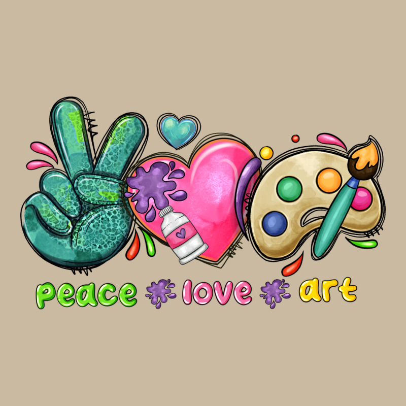 Peace Love Art Long Sleeve Tee by NancyCooperArtShop | Teevron