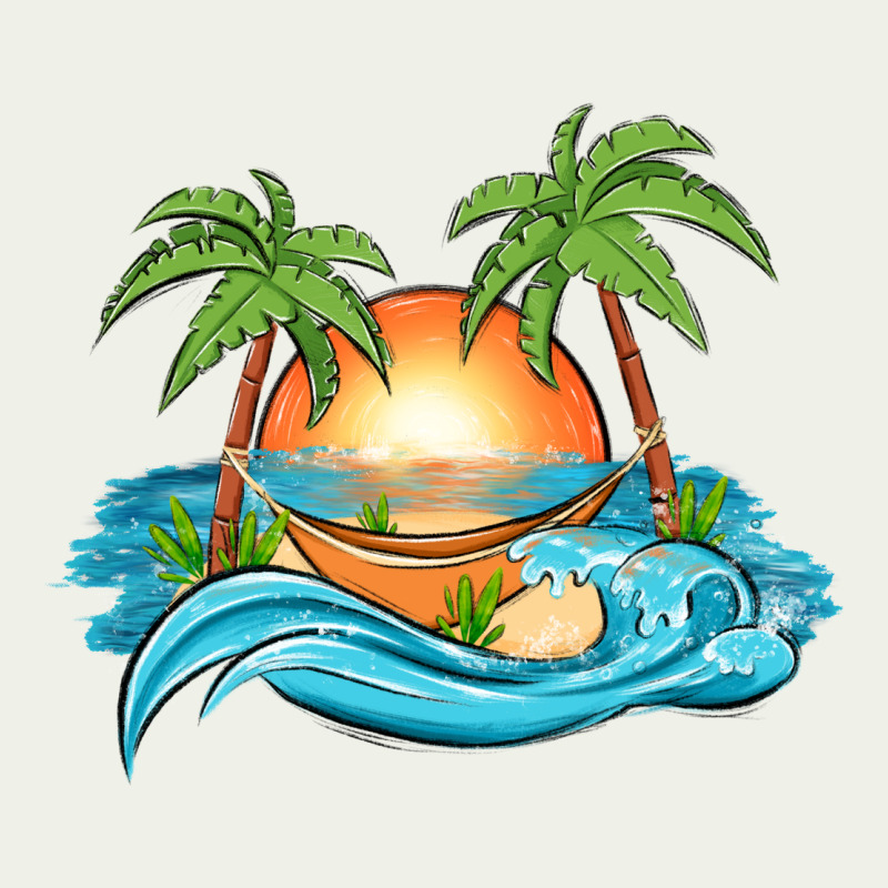 Sunset Beach Scene Urban Heavy Tee by MaliasSmallBusiness | Teevron