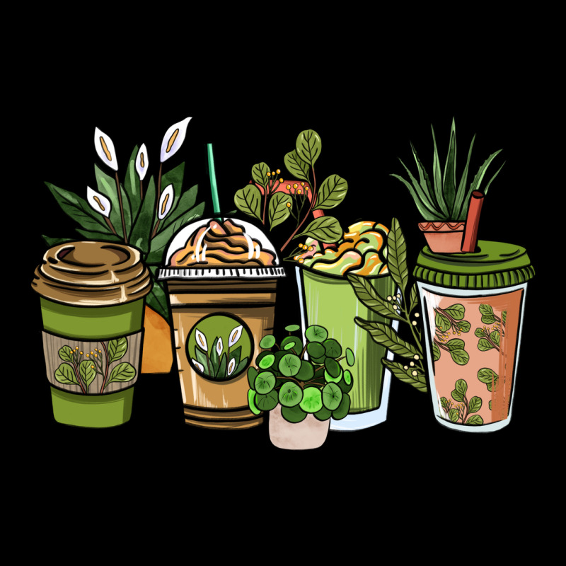 Plant Lover Coffee Cups Long Sleeve Tee by NancyCooperArtShop | Teevron