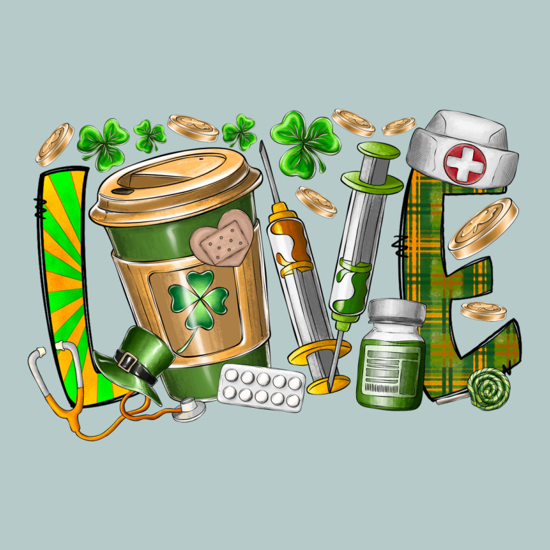 St Patricks Love Nurse Heavy Core Tee by RacoonDesign | Teevron