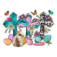 Western Rabbit With Cross And Flowers Ladies Tee | Teevron