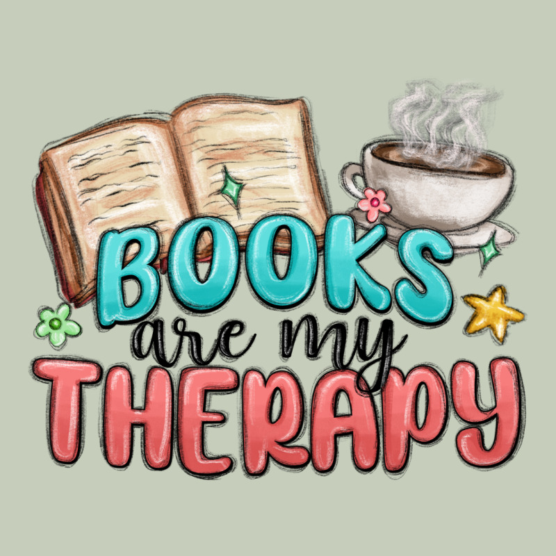 Books Are My Therapy Long Sleeve Tee by MaliasSmallBusiness | Teevron