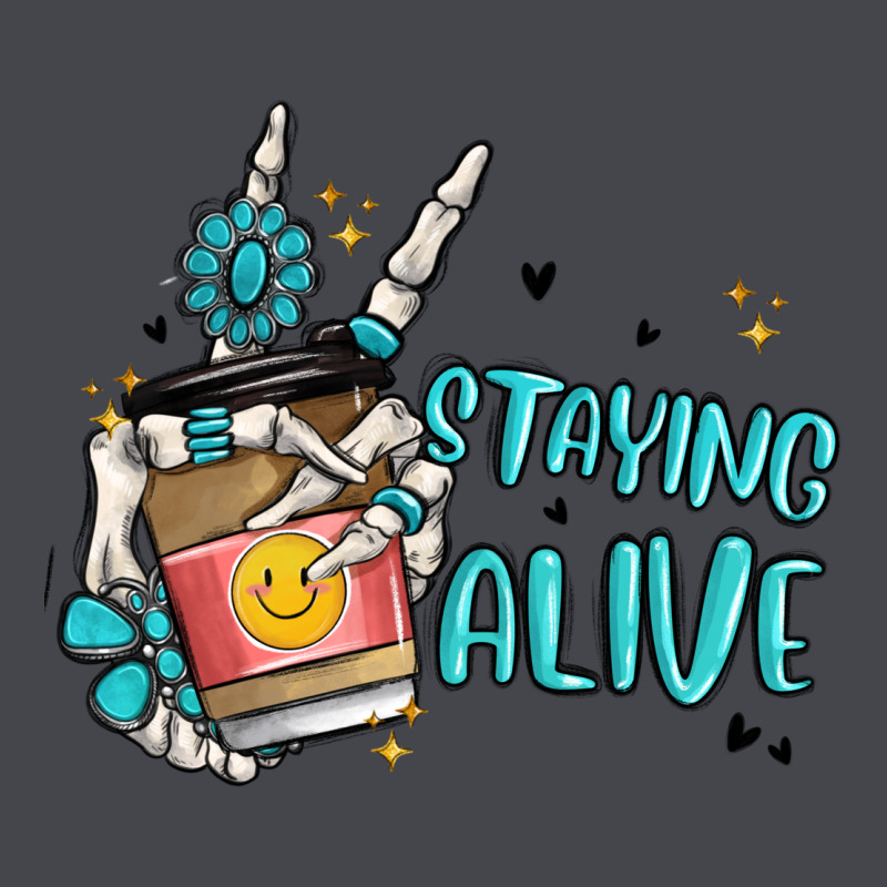 Staying Alive Long Sleeve Tee by MaliasSmallBusiness | Teevron