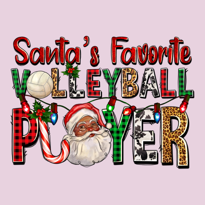 Afro Santa's Favorite Volleyball Player For Christ Ladies Tee by FaDigitalArtStudio | Teevron