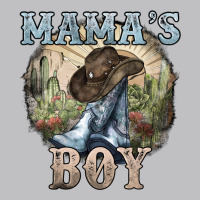 Mamas Boy Western Cowboy Boots Cactus Long Sleeve Tee | Teevron