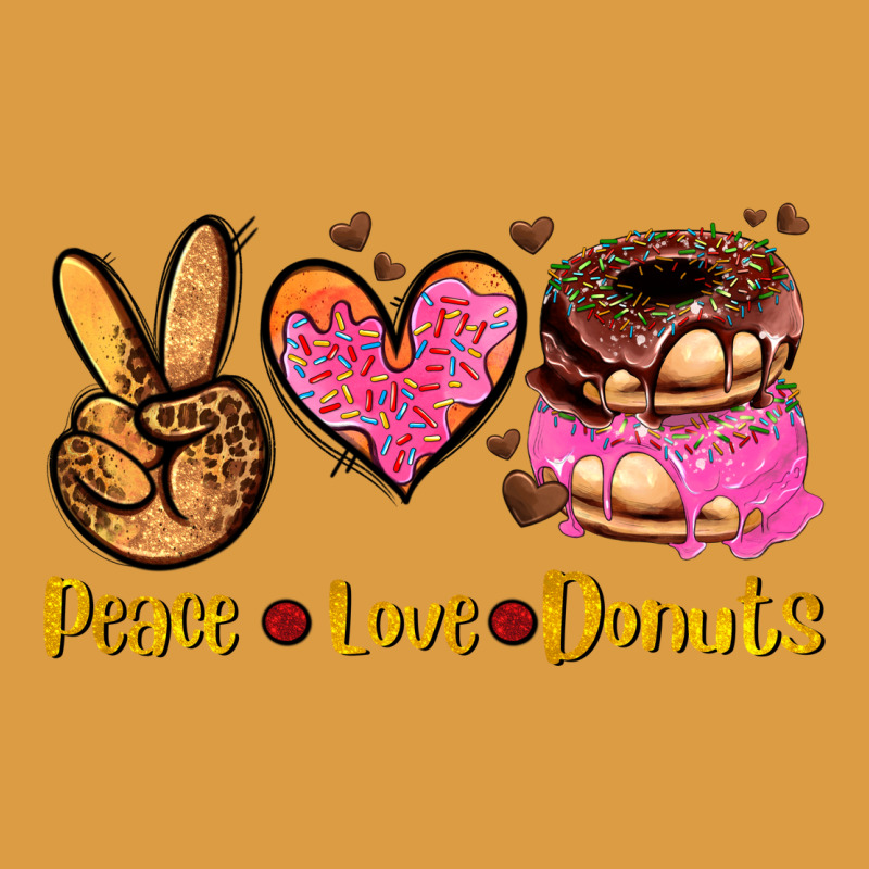 Peace Love Donuts Urban Heavy Tee by AdoDesignShop | Teevron