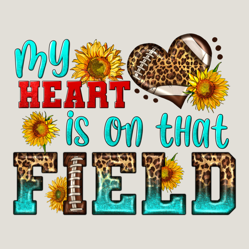 My Heart Is On That Field American Football Heavy Core Tee by HRA Design Shop | Teevron