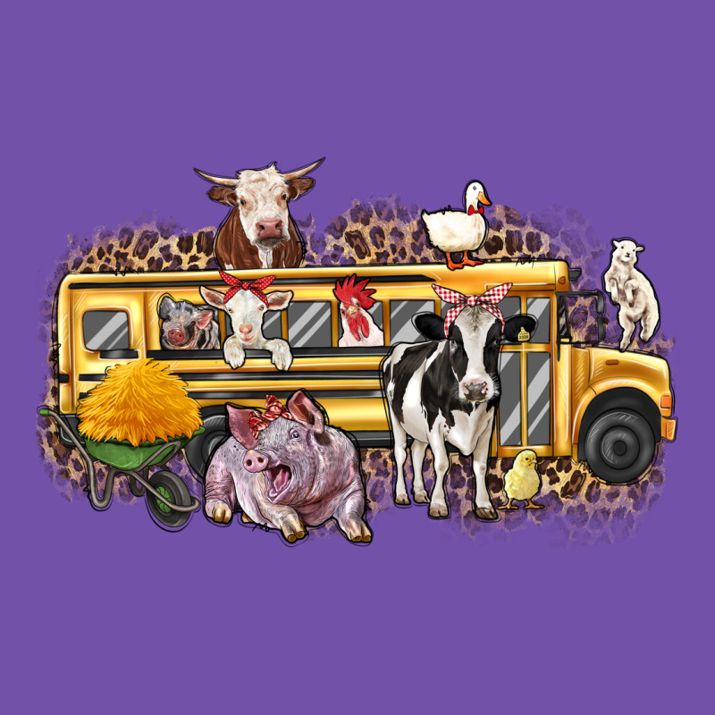 Farm Animals School Bus Premium Sweatshirt by texasbilliewilder | Teevron