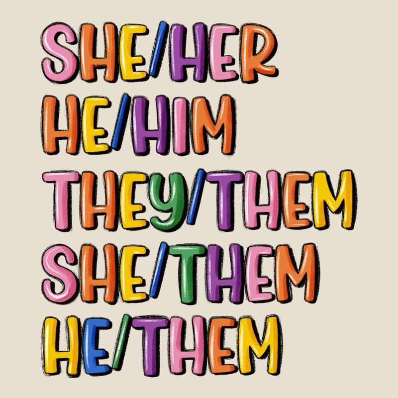 Lgbtq Pronouns Urban Heavy Tee by MaliasSmallBusiness | Teevron