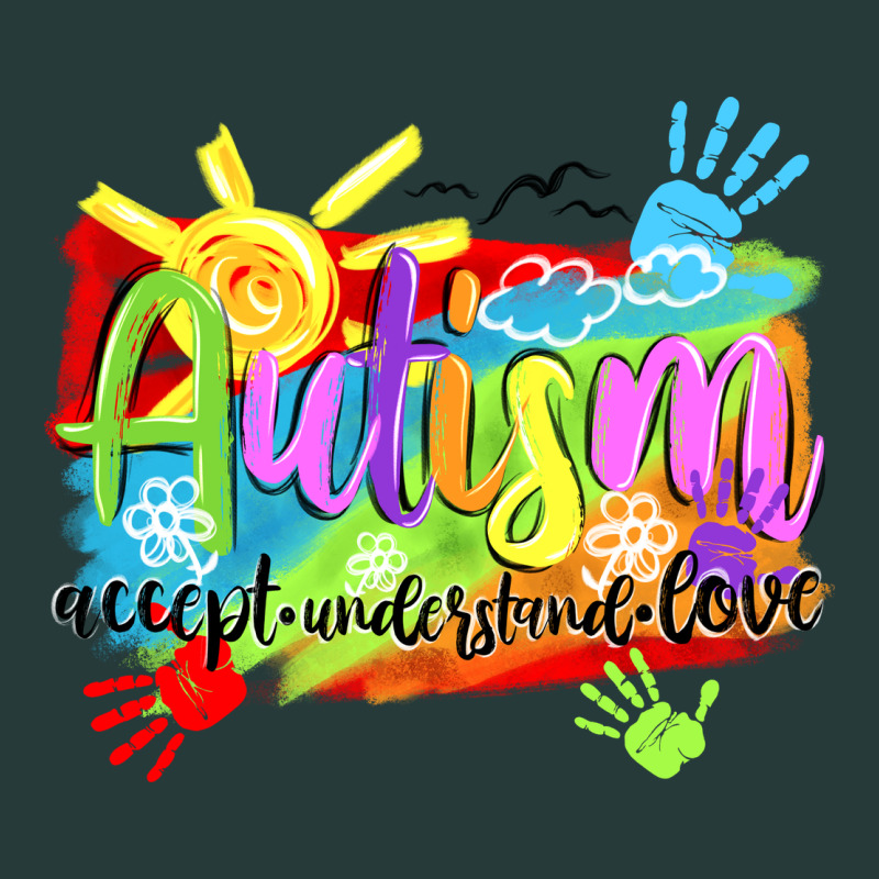 Autism Accept Understand Love Premium Sweatshirt by NancyCooperArtShop | Teevron