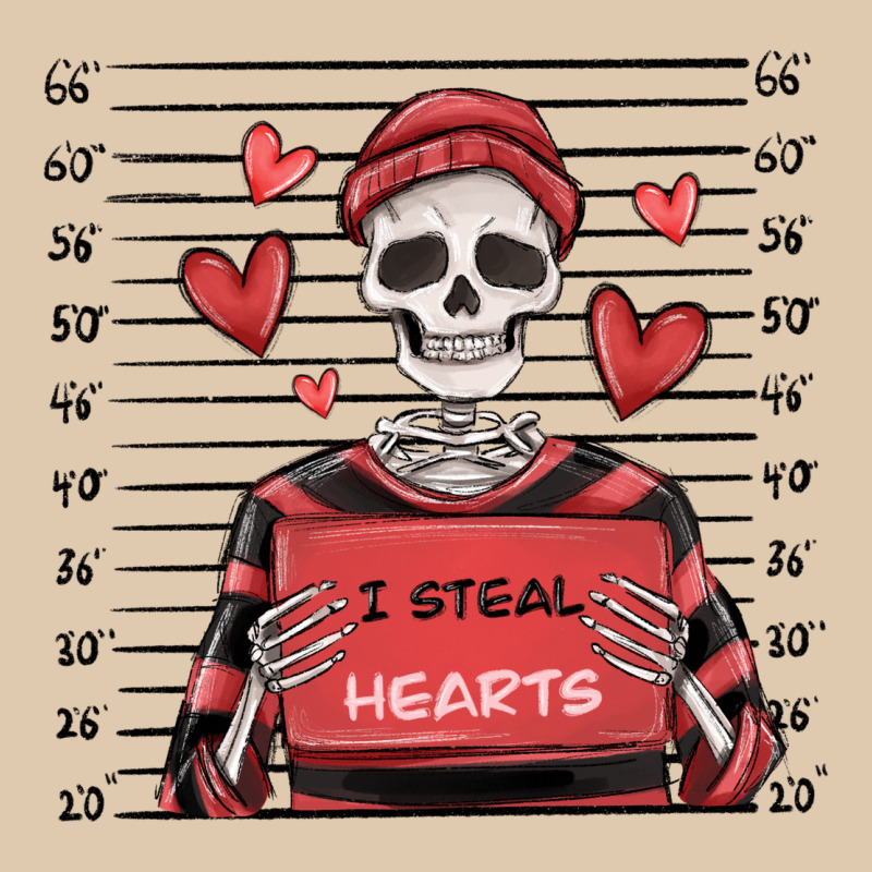 I Steal Hearts Skeleton Valentine's Day Heavyweight Sweatshirt by MaliasSmallBusiness | Teevron