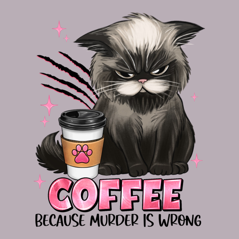 Coffee Because Murder Is Wrong Grumpy Cat Vintage Tee by JahusDesignShop | Teevron