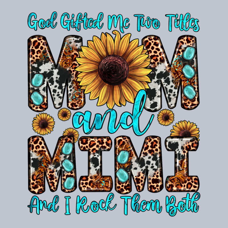 God Gifted Me Two Titles Mom And Mimi  And I Rock Them Both Premium Hoodie by JahusDesignShop | Teevron