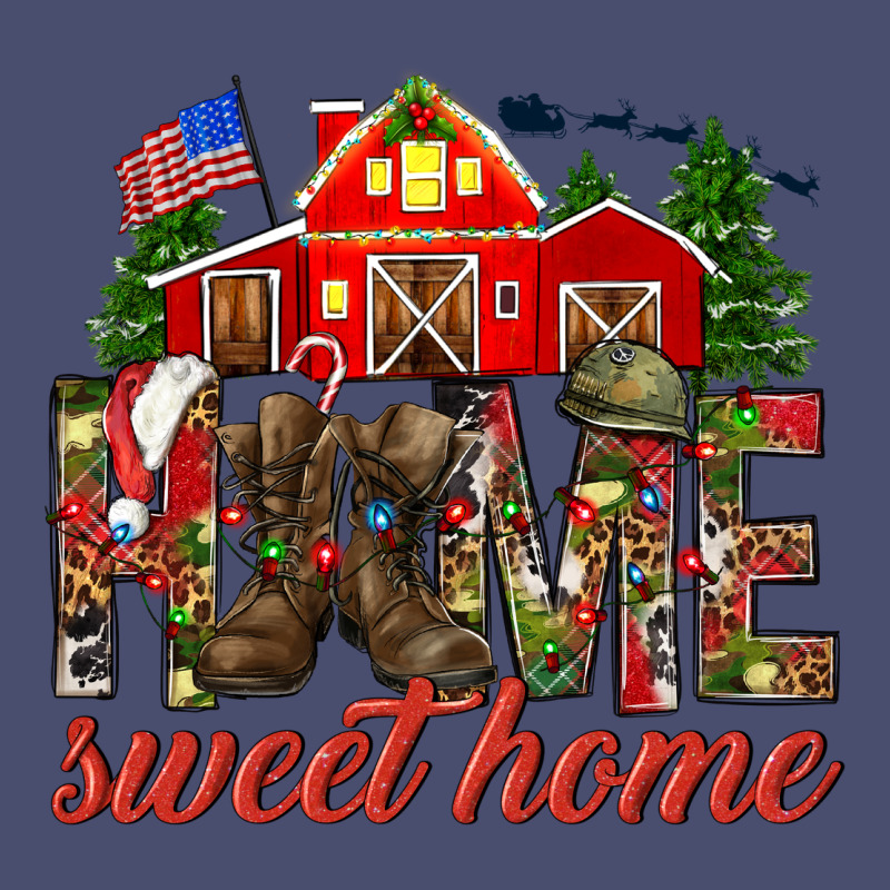 Army Christmas Home Sweet Home Vintage Tee by NancyCooperArtShop | Teevron