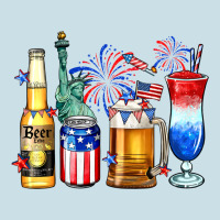 4th Of July American Drinks Ladies Tee | Teevron