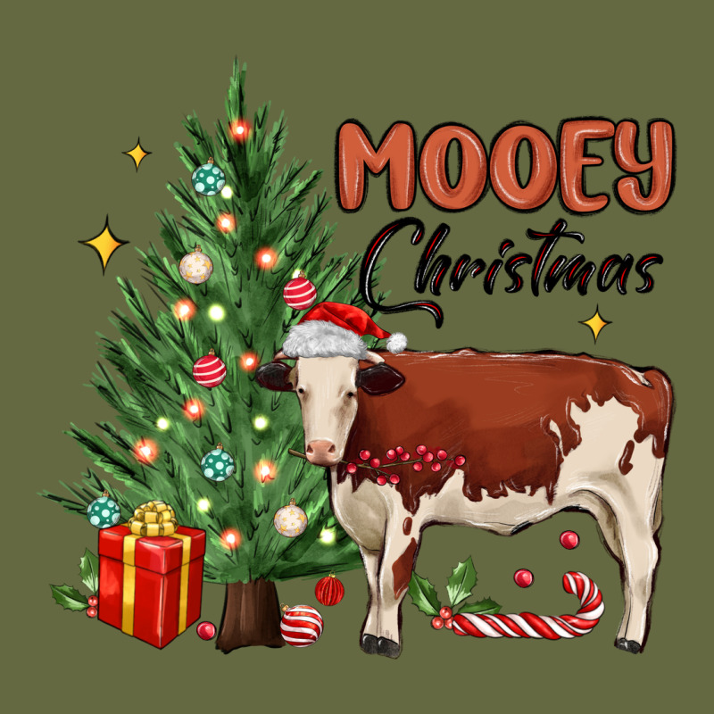 Mooey Christmas Long Sleeve Tee by MaliasSmallBusiness | Teevron