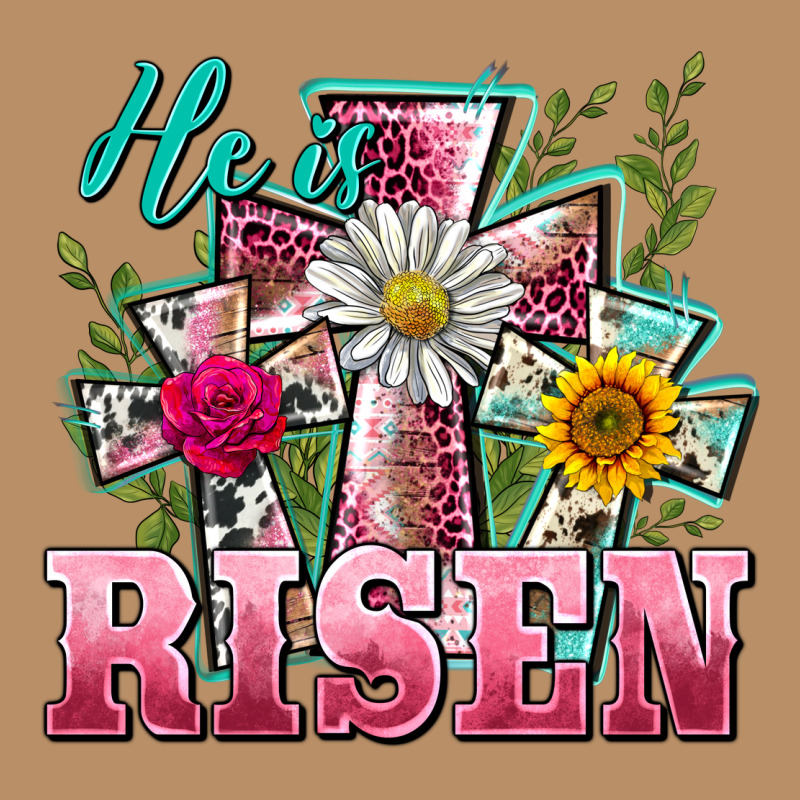 He Is Risen Cross Easter Vintage Hoodie by BarkalooDesign | Teevron