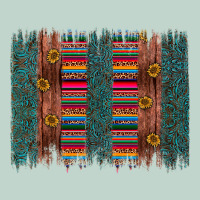 Sunflower Serape Brush Stroke Zipper Hoodie | Teevron