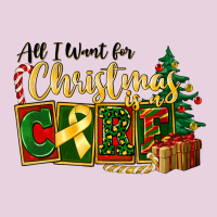 All I Want For Christmas Is Cure Childhood Cancer Ladies Tee | Teevron