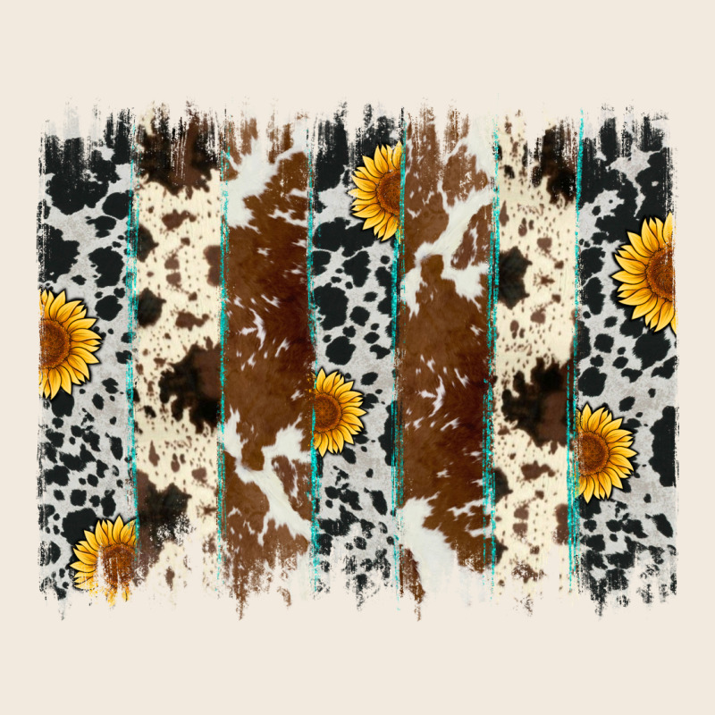 Sunflower Cowhide Brush Stroke Zipper Hoodie by Artiststas | Teevron