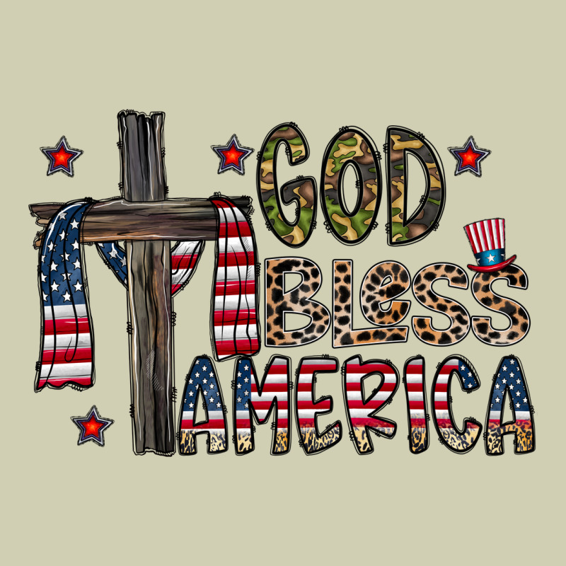 God Bless America Heavy Core Tee by CowhideDigitalArt | Teevron