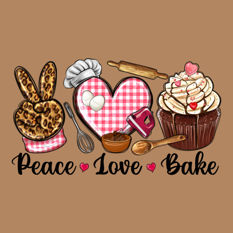Peace Love Bake Long Sleeve Tee by NancyCooperArtShop | Teevron