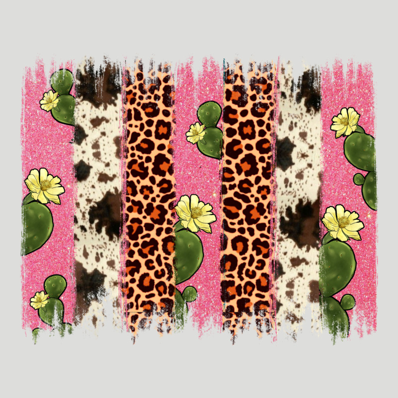 Cactus Leopard Cowhide Brush Stroke Zipper Hoodie by Artiststas | Teevron