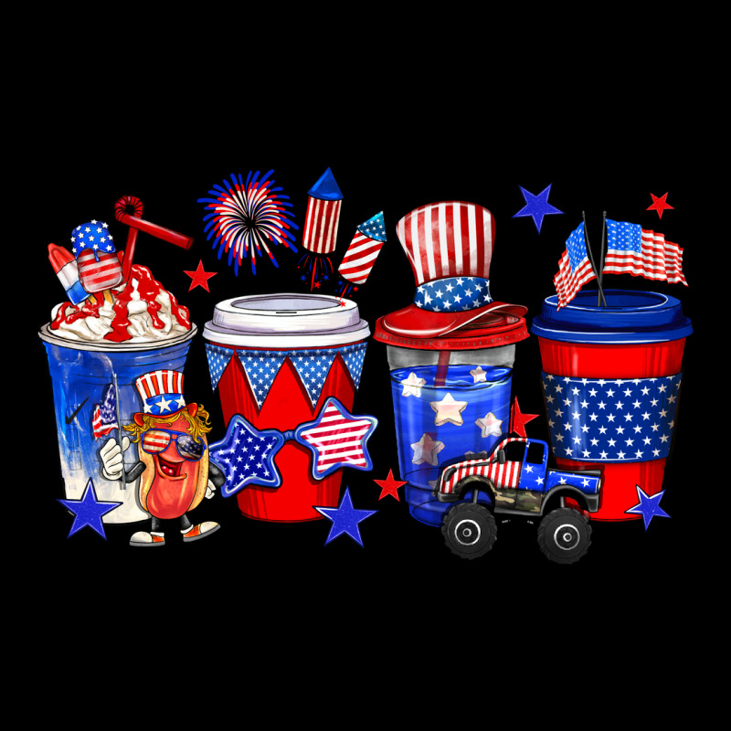 4th Of July Coffee Drinks Ladies Tee by Neo Western | Teevron