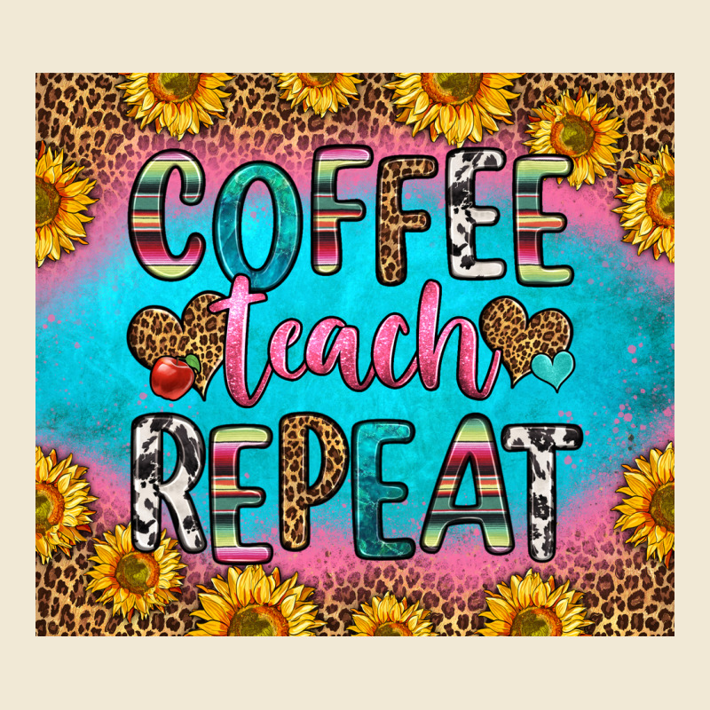 Coffee Teach Repeat Premium Tee by HRA Design Shop | Teevron
