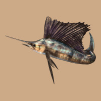 Atlantic Sailfish Illustrations Vintage Hoodie | Teevron