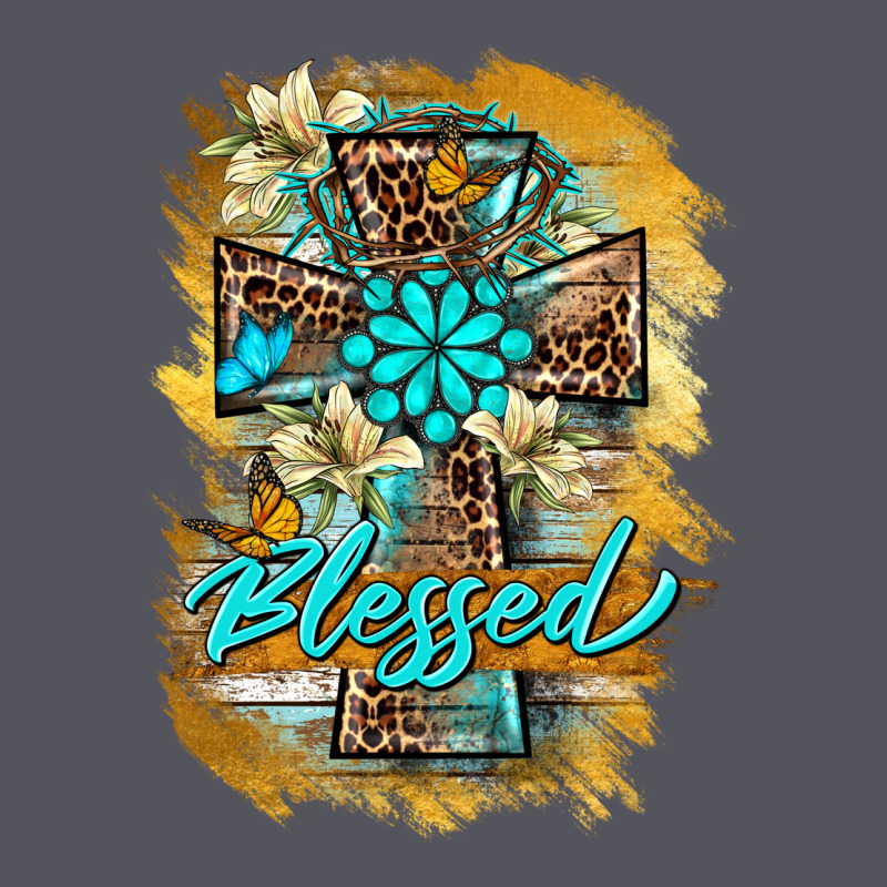 Western Cross Blessed Lily Butterfly Vintage Hoodie by BarkalooDesign | Teevron