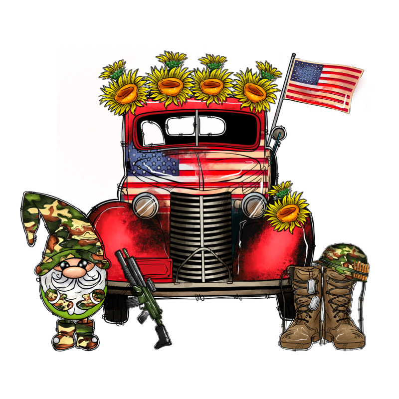 America Soldier Truck Premium Tee by CowhideDigitalArt | Teevron