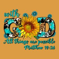 With God All Things Are Possible Sunflower Urban Heavy Tee | Teevron