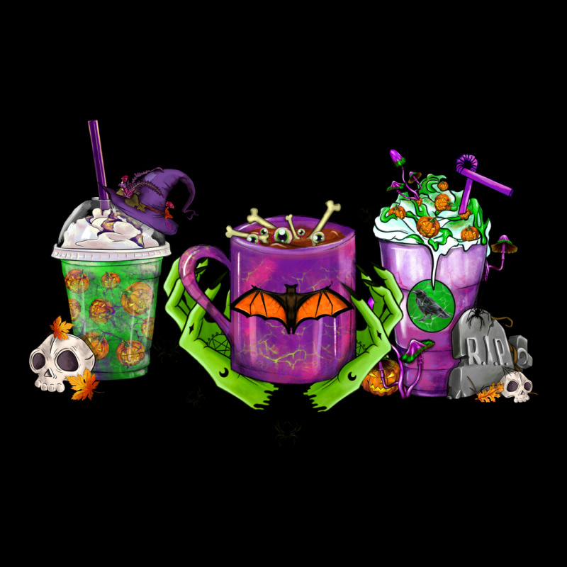 Halloween Coffee Cups Urban Hoodie by FaDigitalArtStudio | Teevron