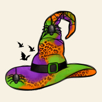 Witch Hat With Spiders Vintage Tee | Teevron