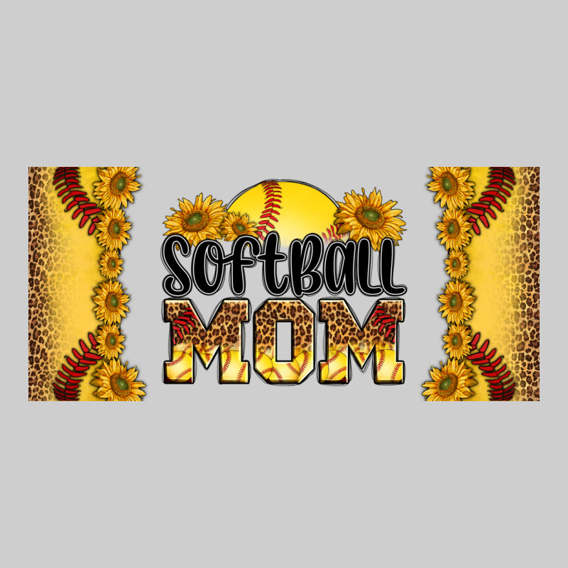 Leopard Softball Mom 16oz Libbey Glass Premium Tee by HRA Design Shop | Teevron