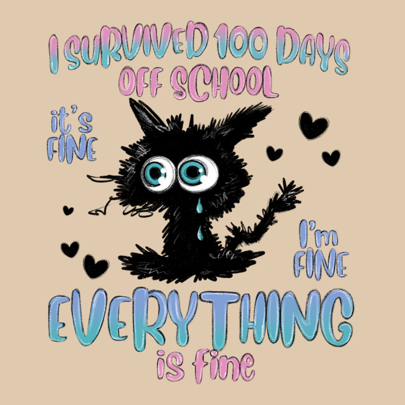 I Survived 100 Days Of School Cat Classic Tee by MaliasSmallBusiness | Teevron